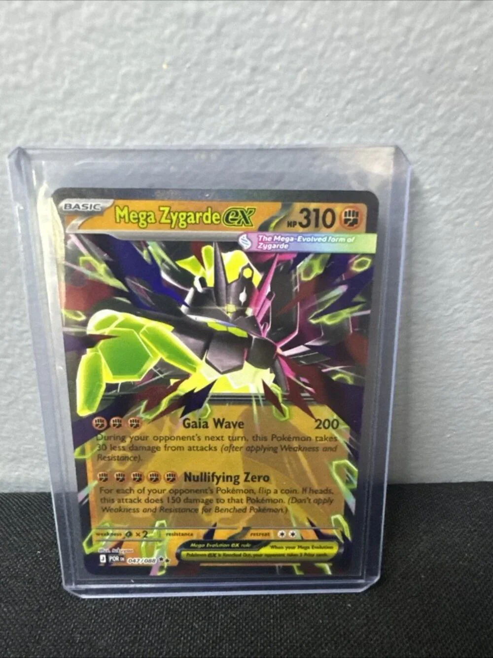 Mega Zygarde ex 047/088 Me03: Perfect Order Holo